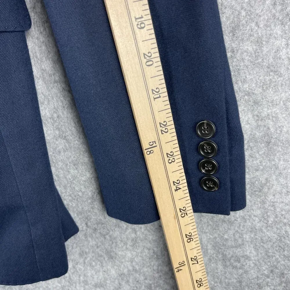 J Crew Ludlow Blazer Sport Coat Mens 36R Blue Slim Fit Unstructured Moon Fabric‎